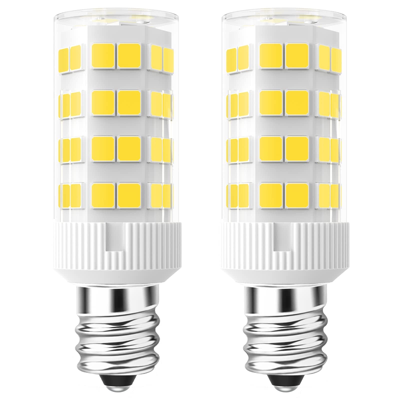 E12 LED Light Bulb 5W Equivalent to 40W C7 Replacement Bulbs Clear Type B Candelabra Base Bulbrite Warm White 2700K Non-Dimmable (2 Pack)