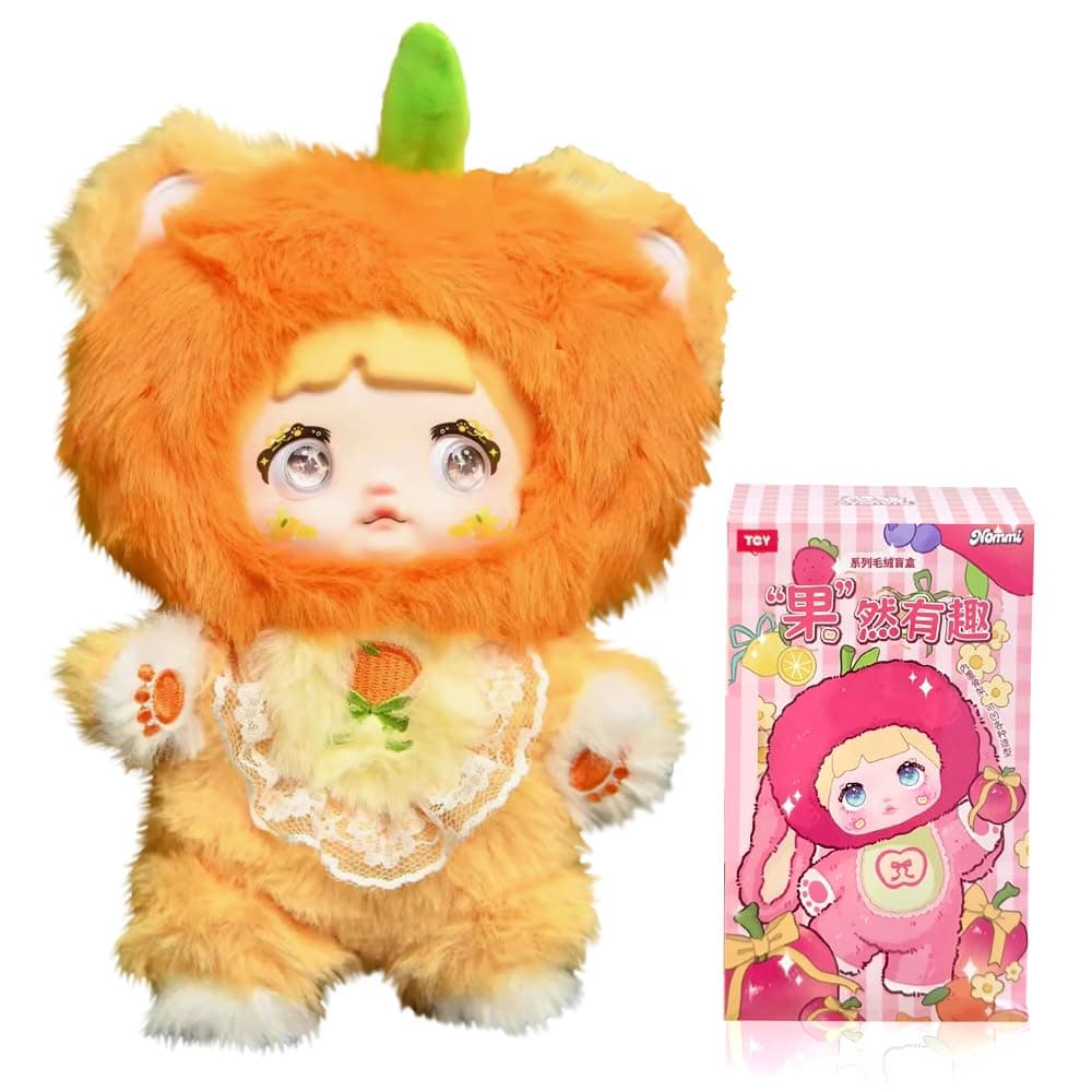Nommi Interesting Fruit Series Cute Vinyl Face Doll Random Design Action Figures Collectible Toys Home Decorations (Single Box)