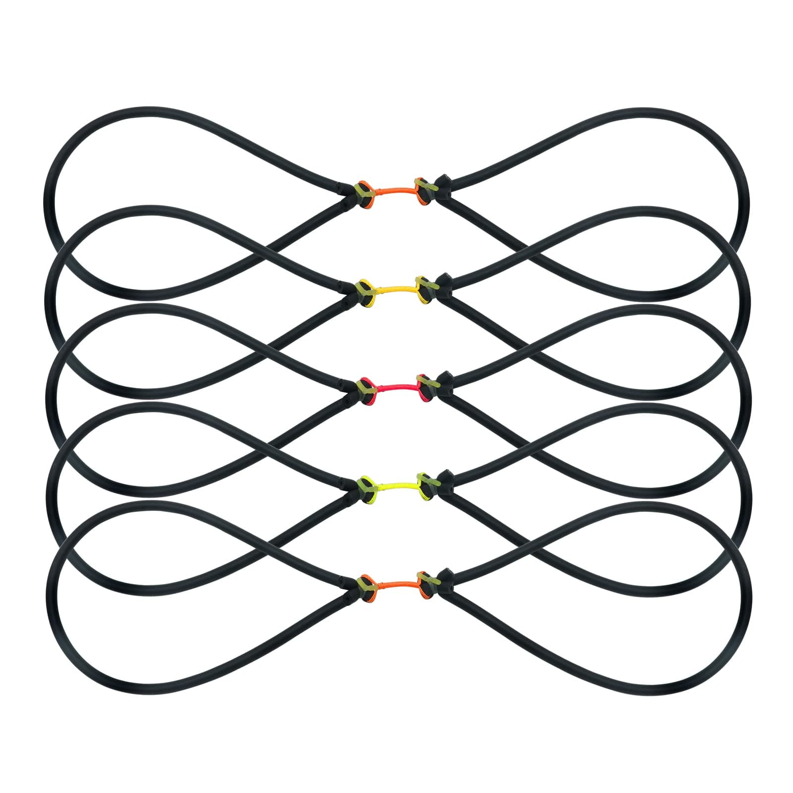 Obert 5pcs Powerful Fishing Slingshot Tube Rubber Bands 5mm Thickness for Archery Slingbow Hunting Fish Arrows Bowfishing Broadheads