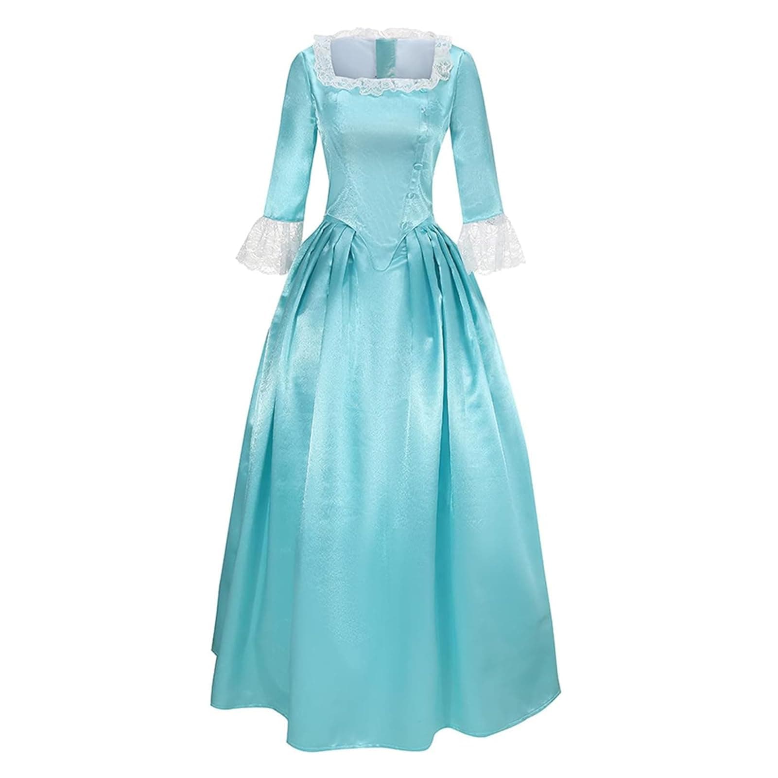 Yejue Women's Royal Princess Costume Medieval Victorian Stage Dress for Opera Theatre Cosplay