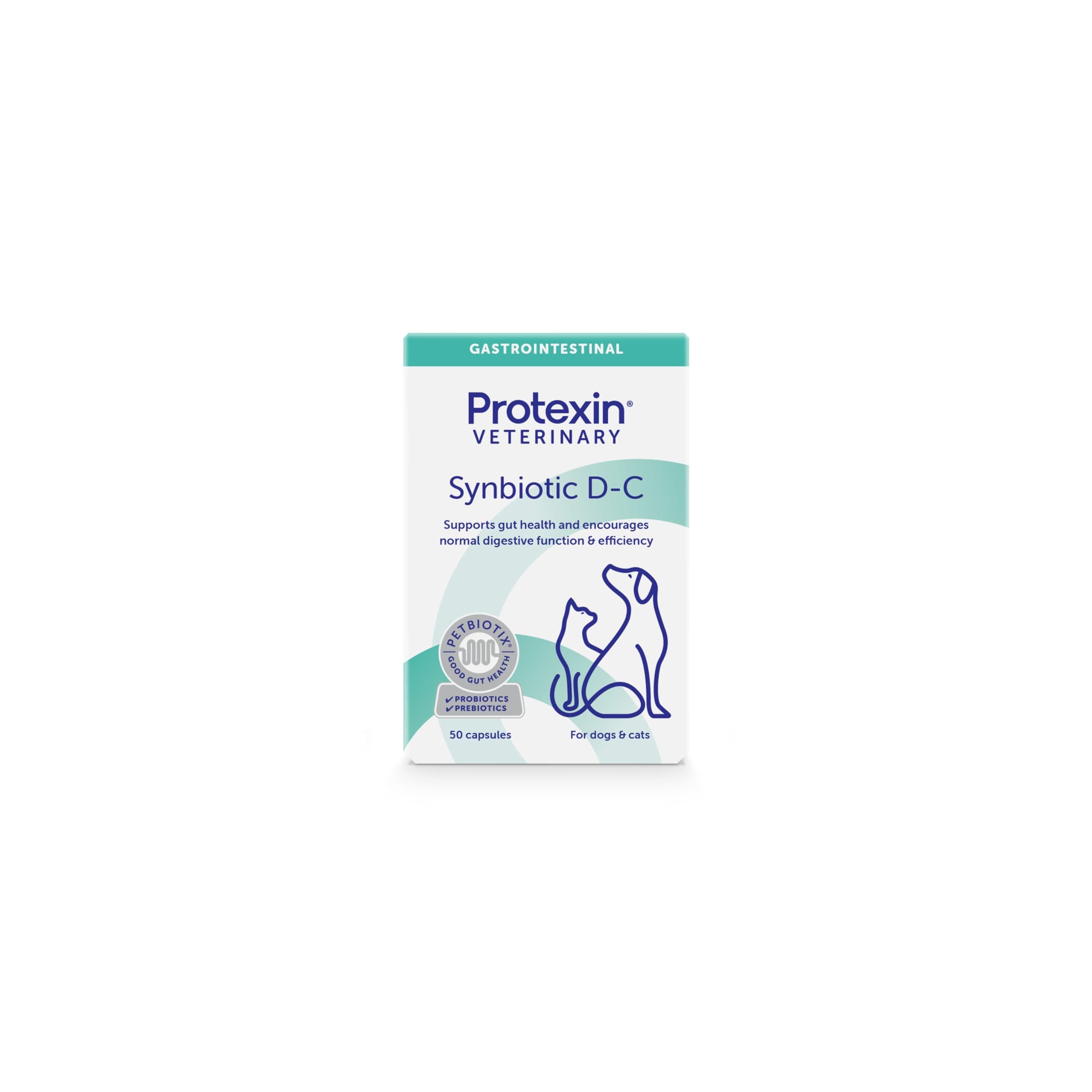 Protexin Synbiotic D-C (Pack of 1, 50 Capsules)