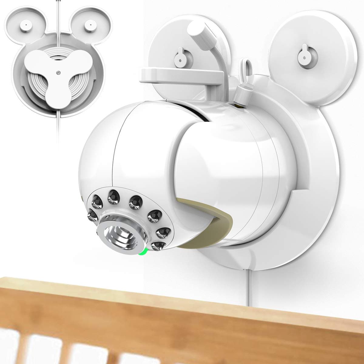 Infant Optics DXR-8 Mount Bracket Holder, Wassers Simplest Wall Mount Compatible with Infant Optics DXR-8