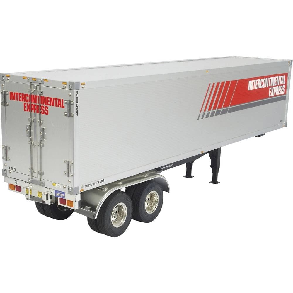 TAMIYA SEMI REMORQUE Caisson RC 56302 Box Trailer 1/14 Scale Assembly Kit, Non Renseigné