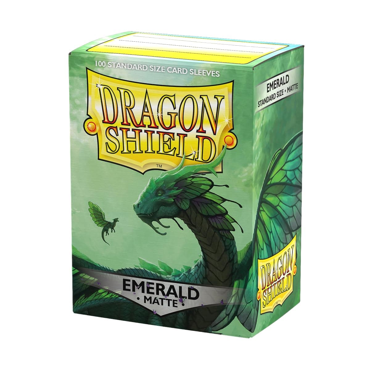 Dragon Shield AT-11036 Matte Sleeves, Standard Size, Emerald, 100 Count