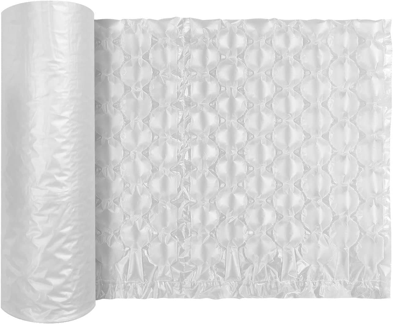 JZBRAIN Air Cushion Film Bubble Cushioning Wrap Inflatable Air Pillow Film Roll for Packaging, 1 Roll 400mm X 290mm X 300m X 0.02mm, ONLY Compatible with JZBRAIN 056C/YE310 Air Pillow Machine (74005)