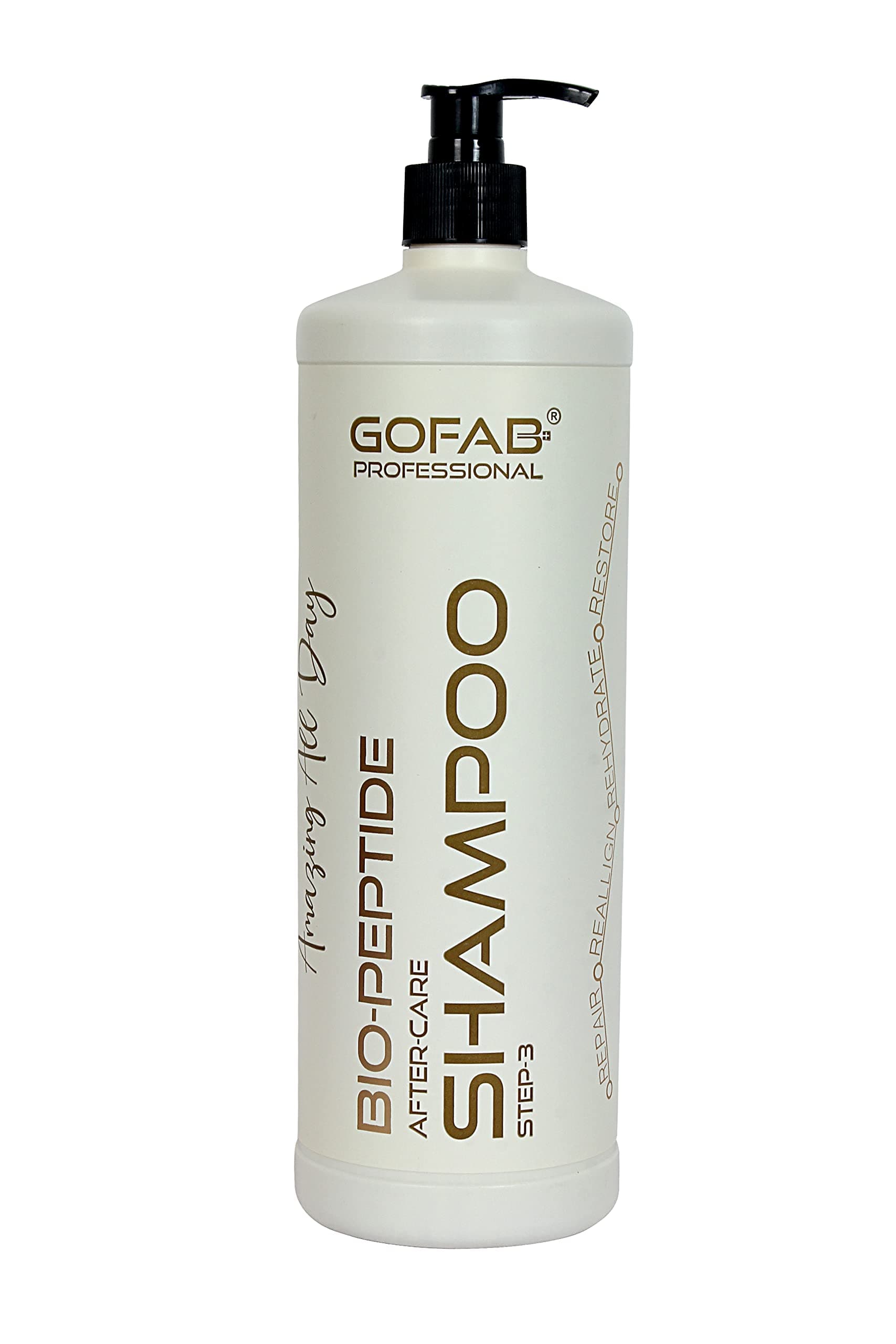PROFESSIONAL BIO PEPTIDE SHAMPOO 1000ML DAMAGE REPAIR ROOT STRENGHTENING WITH BIOTIN COLLAGEN INTENSE HYDRATING