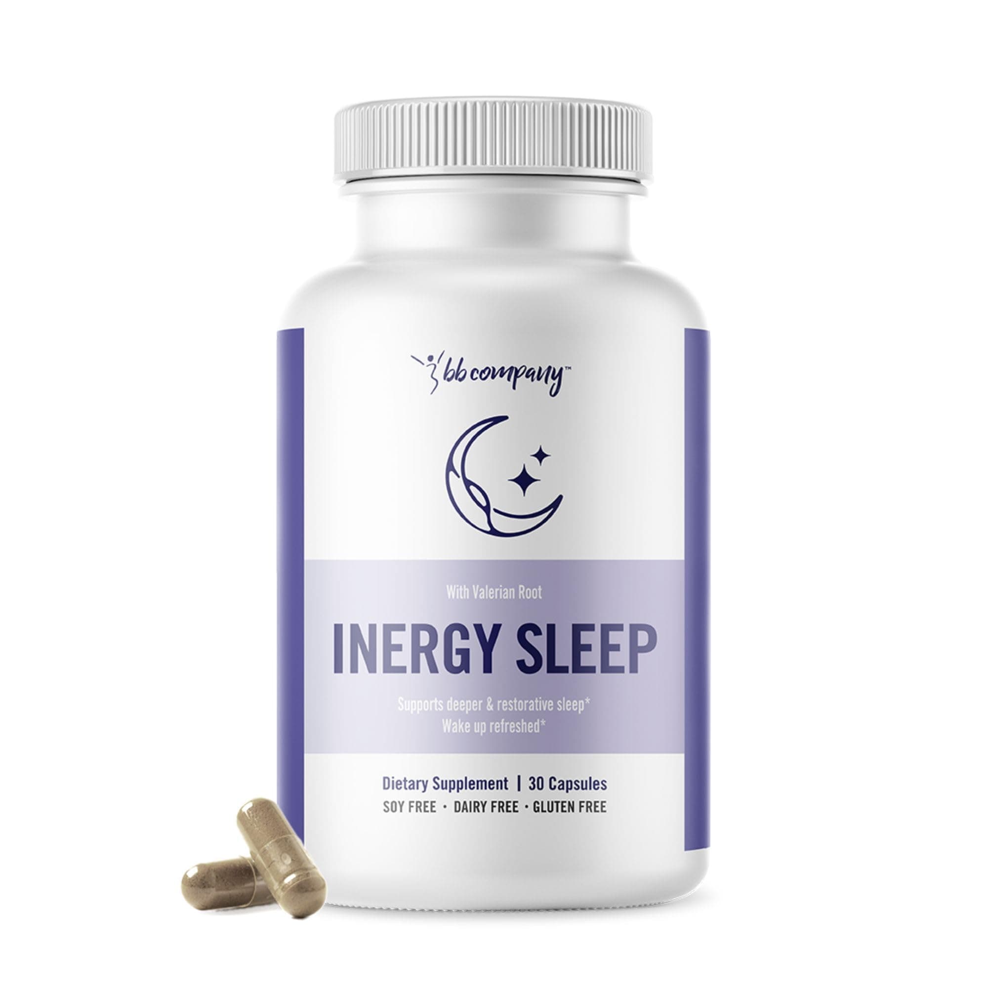 - inergySLEEP | Natural Sleep Supplement & Sleep Aid for Deep Sleep, Helps to Calm & Relax | Magnesium, Lemon Balm, Black Cohosh, GABA, Holy Basil | Packaging Vary | 30 Ct