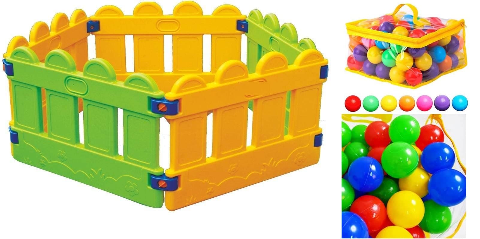 Plastic Beautiful Baby Ball Pool Ball Pit -(Hexagon)