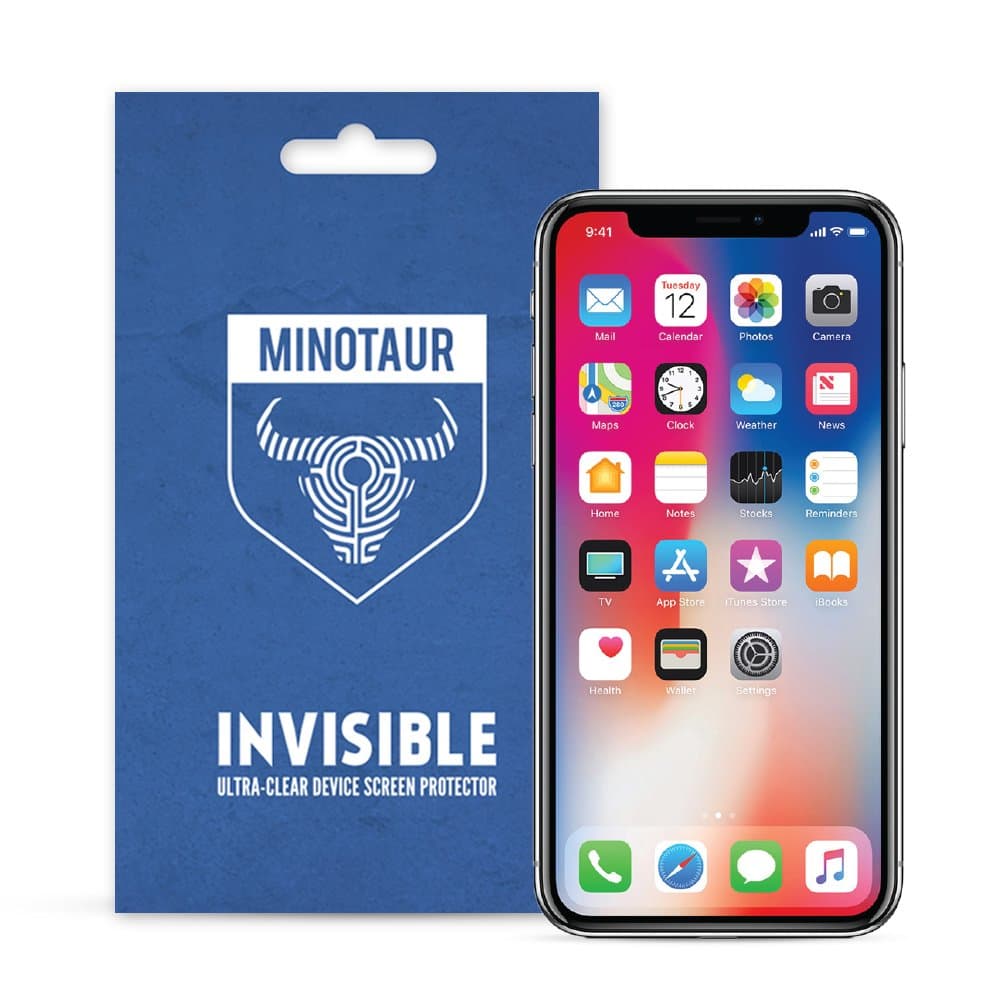 Minotaur Screen Protector for iPhone 11 Pro and iPhone X / XS, Super Clear (6 Screen Protectors)