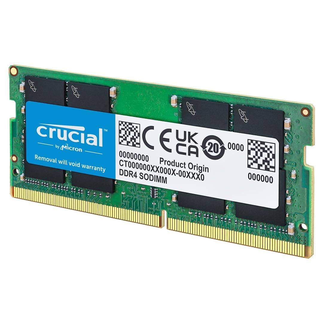 Crucial 32GB Single DDR4 3200 MT/S CL22 SODIMM 260-Pin Memory - CT32G4SFD832A", since product details shows CT32G4SFD832A