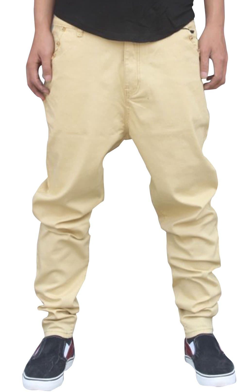 Tidecloth-MIPINGER MPE Men's Hip-Hop Loose Straight Long Pencil Baggy Casual Pants Yellow 2XL