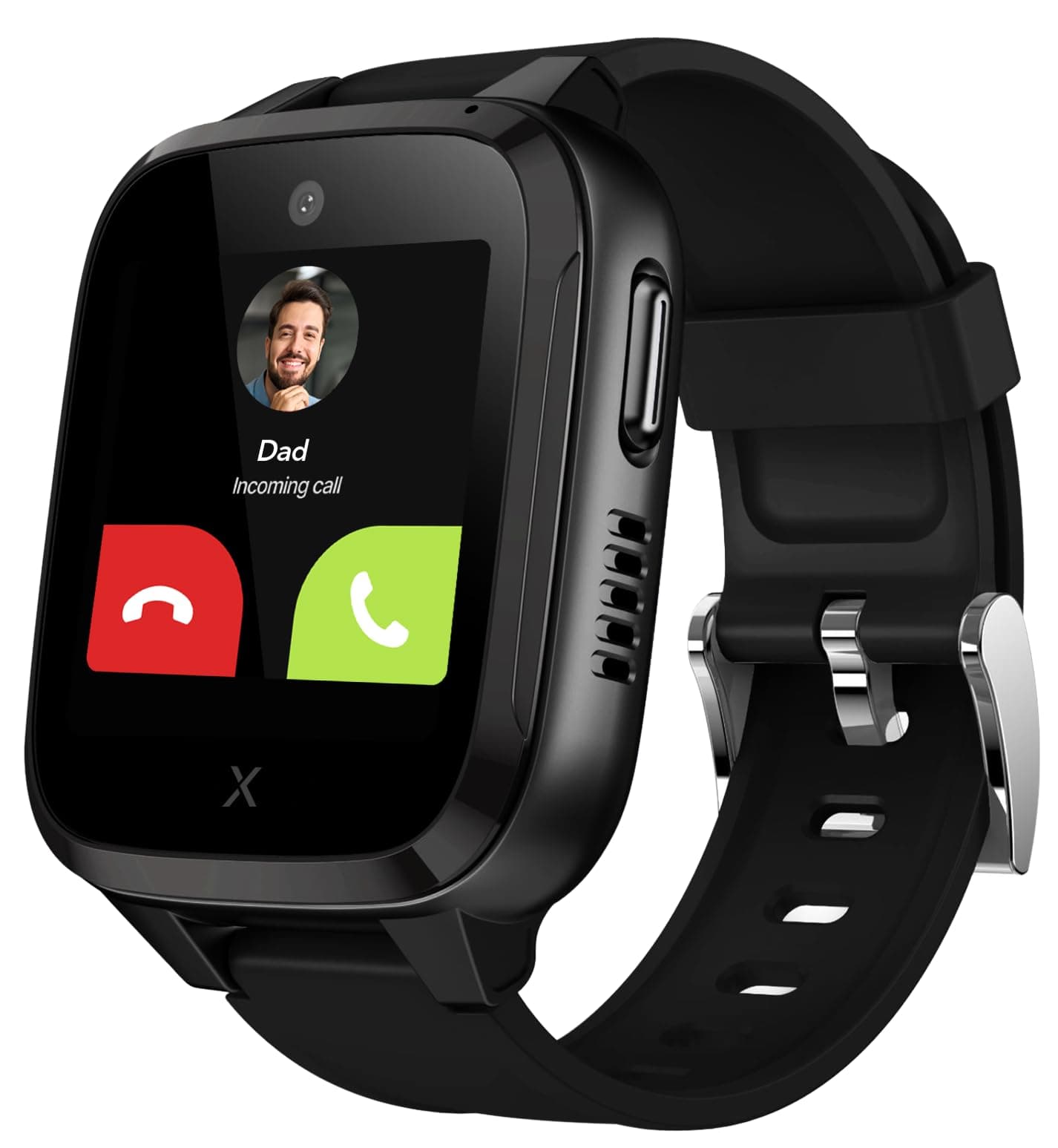 Kidzi - Watch Phone for children 4G - Calls, Messages, Kids School Mode, SOS function, GPS Location, Camera and Pedometer - Including 3 months free subscription (BLACK)