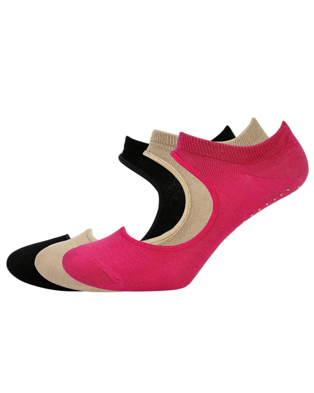 BALENZIA SocksXpress Women’s Yoga Socks |Pack of 3, 4 & 5 Pairs|Made with Bamboo Cotton & Spandex|Anti-Bacterial, Anti-Skid Socks for Yoga, Pilates, Dance & Barefoot Workouts