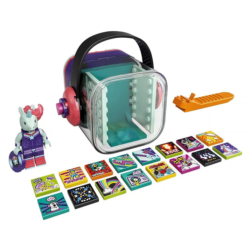 VIDIYO Unicorn DJ Beatbox 43106 Building Kit with Minifigure; Creative Kids Will Love Producing Music Videos Full of Songs, Dance Moves and Special Effects, New 2021 (84 Pieces)