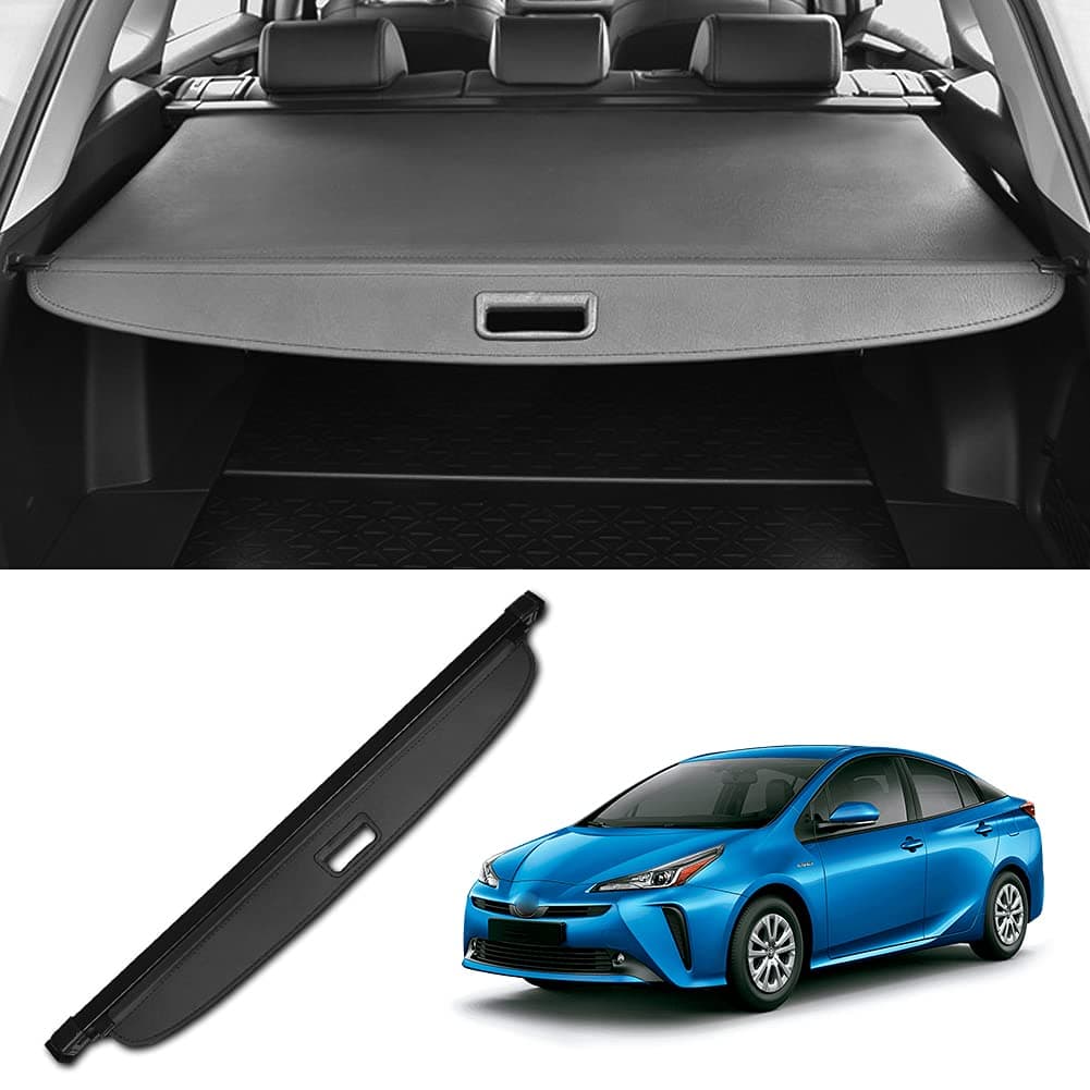 Retractable Trunk Cargo Cover for 2019-2023 Toyota Prius (L Eco/XLE/Limited) - Privacy Security Shade Tonneau Shield