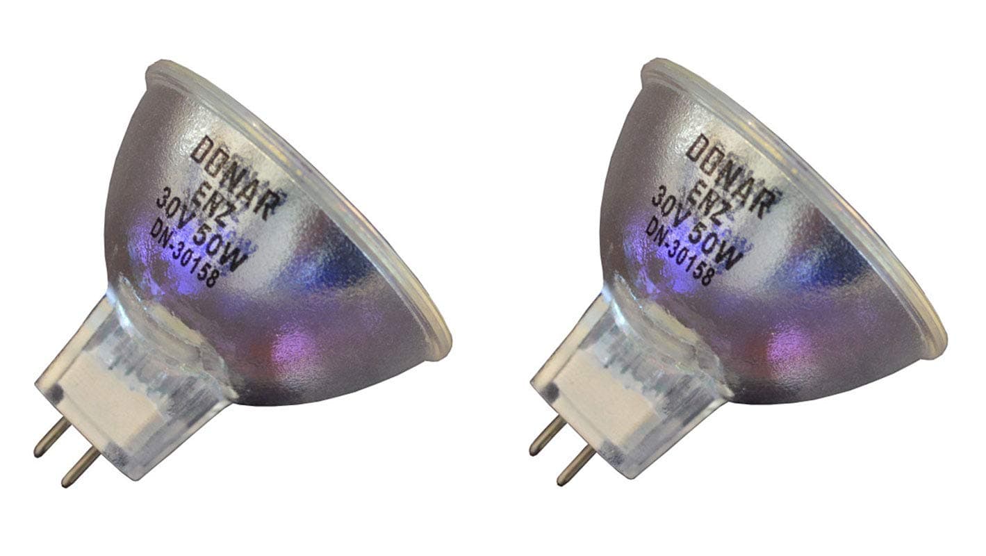 2pcs ENZ 30V 50W Replacement Bulb Compatible with Eastman Kodak Chevron Movie Deck-265 275 285 425 425-K 435 445 447 457 457-K 455 455-K 465 467 477 475 Ektasound 265 275 - Chevron 20 and 30 D435Z
