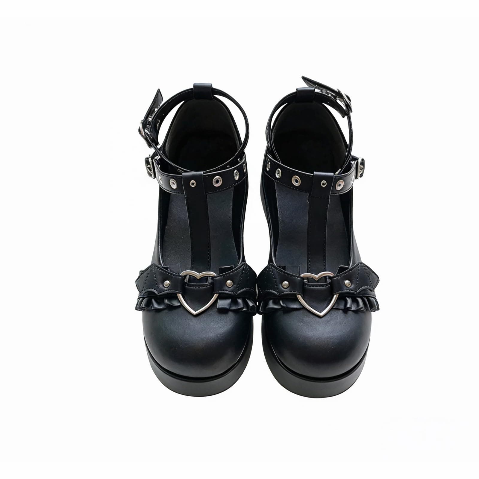 CELNEPHO Mary Jane Shoes Women Cute Ankle Strap Platform Wedge High Heel Pumps Gothic Party Dress Shoes for Women