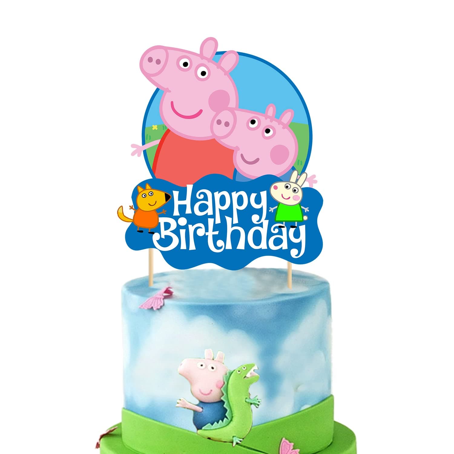 Zyozique Cake Topper for Birthday ,Happy Birthday Decorations for Baby and Kids Cake Topper