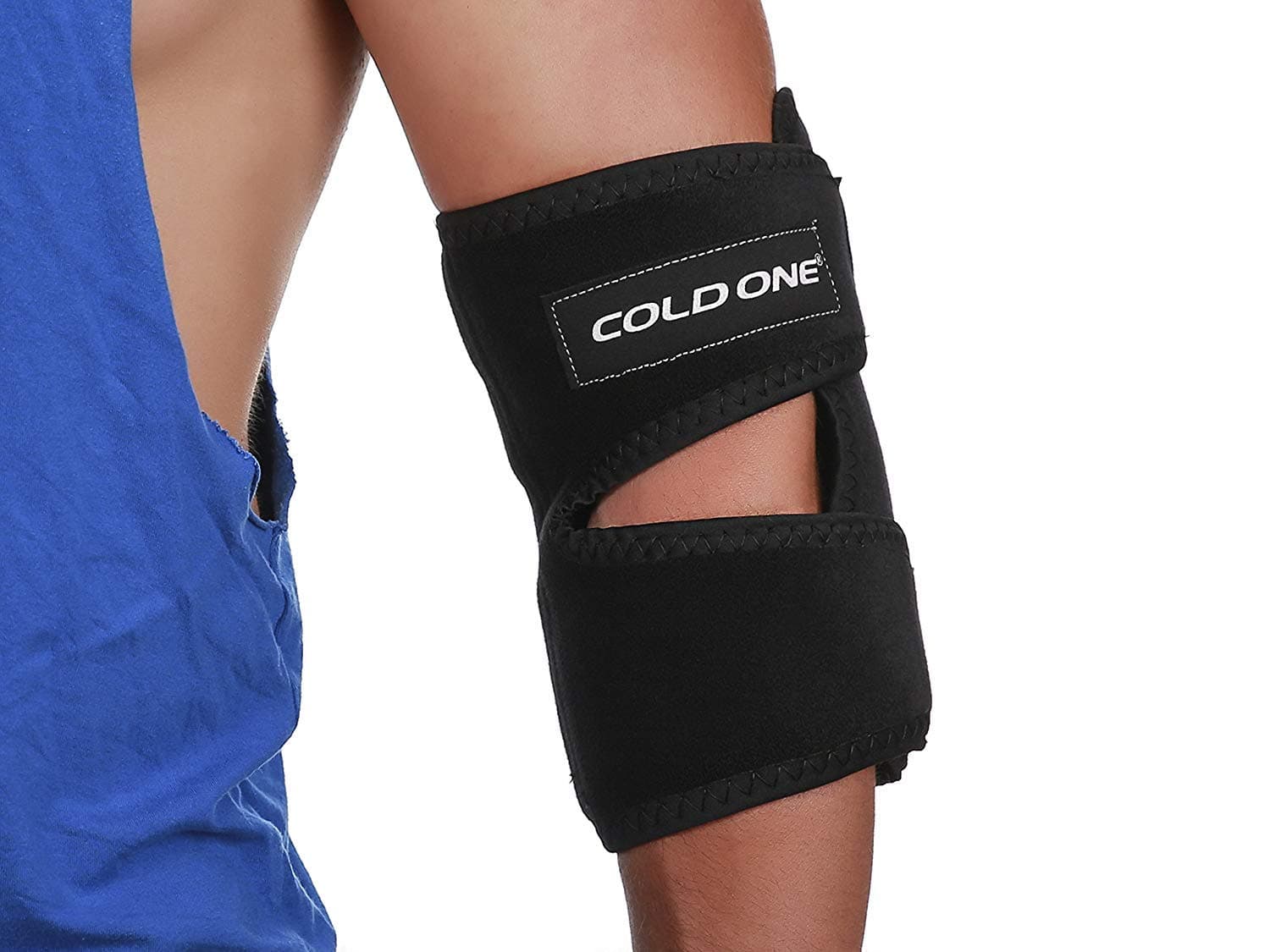 Cold One® Elbow Ice Pack with Compression — USTA Recommends Icing and Compression for Tennis Elbow and Elbow Pain — 360° Cold Therapy — No Chemical Gels — Orthopedic MD Approved — Made in USA