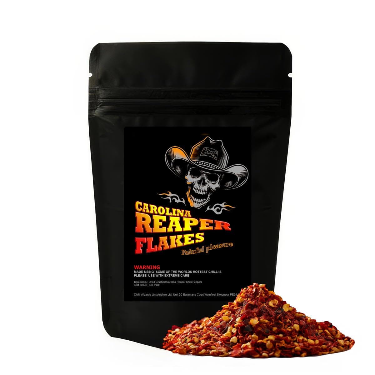 Genuine 100% Carolina Reaper Flakes 10g - Worlds Hottest Chilli