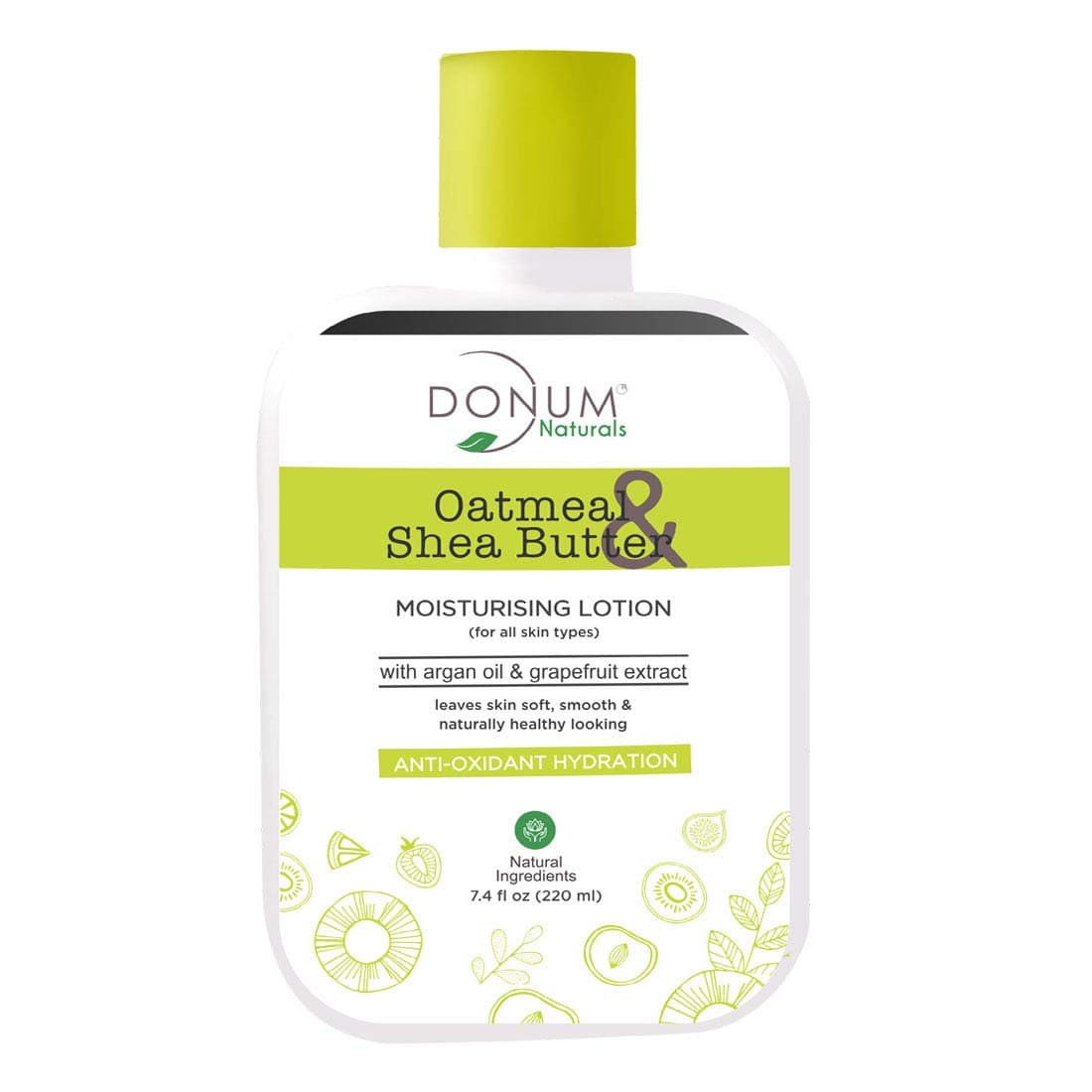 Donum Naturals Oatmeal and Shea Butter Lotion for Deep Moisturizing | Skin Nourishment Lotion | Every Day Body Lotion-220 ml