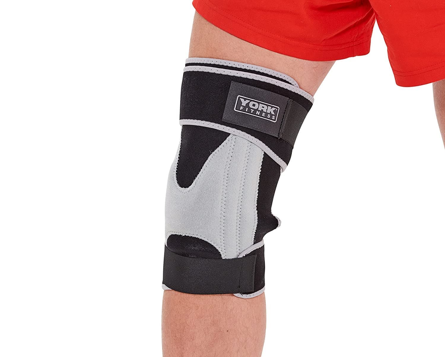 Fitness Adjustable Stabalized Knee Support - 6640, Black