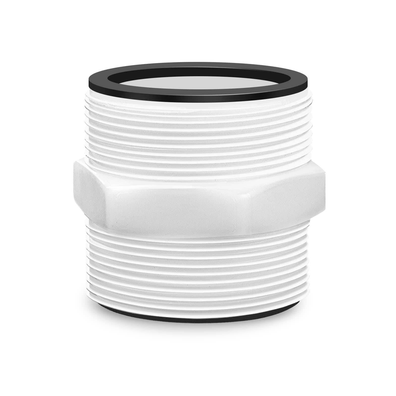 Alocs Pool Hose Adapter for Intex Above Ground Pools Pump Parts -1.5 Inch Pool Hose Connector for Intex & Coleman Pool Pump Hose Extender Connector with 2 Ring Gaskets
