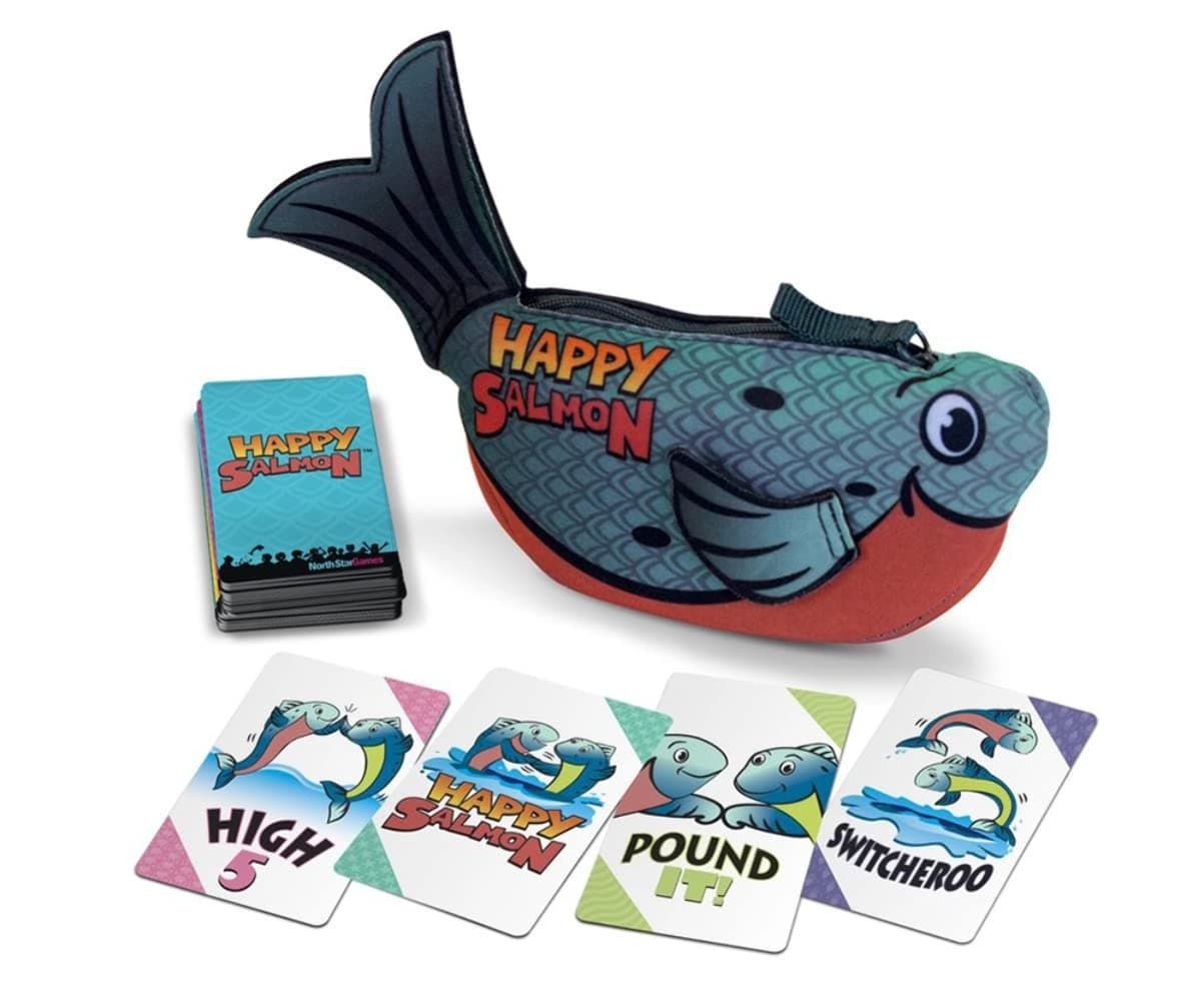 Happy Salmon Blue Fish by North Star Games | Fast Paced Family Card Game