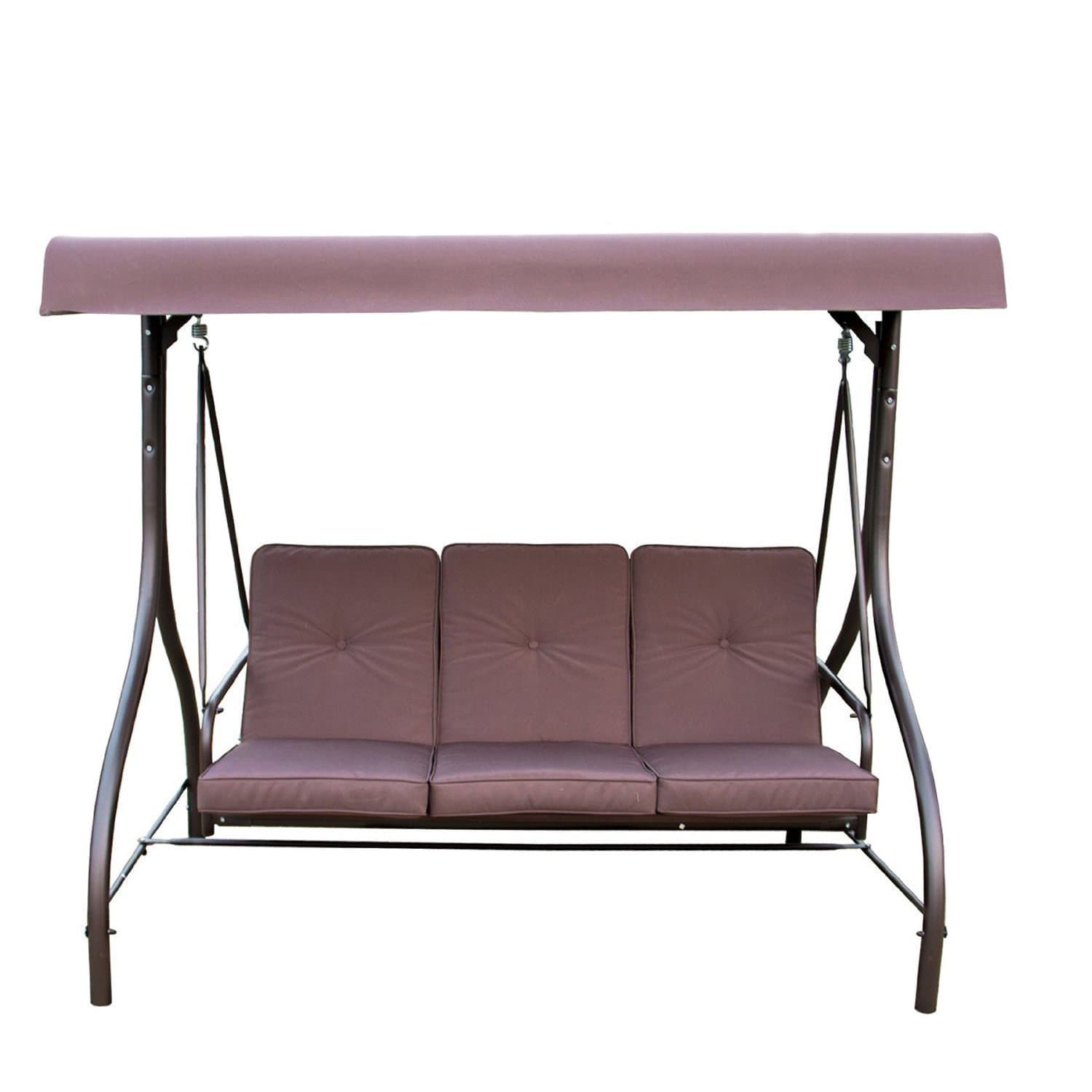 Mainstays Lawson Ridge Converting Outdoor Swing/Hammock, Brown, Seats 3