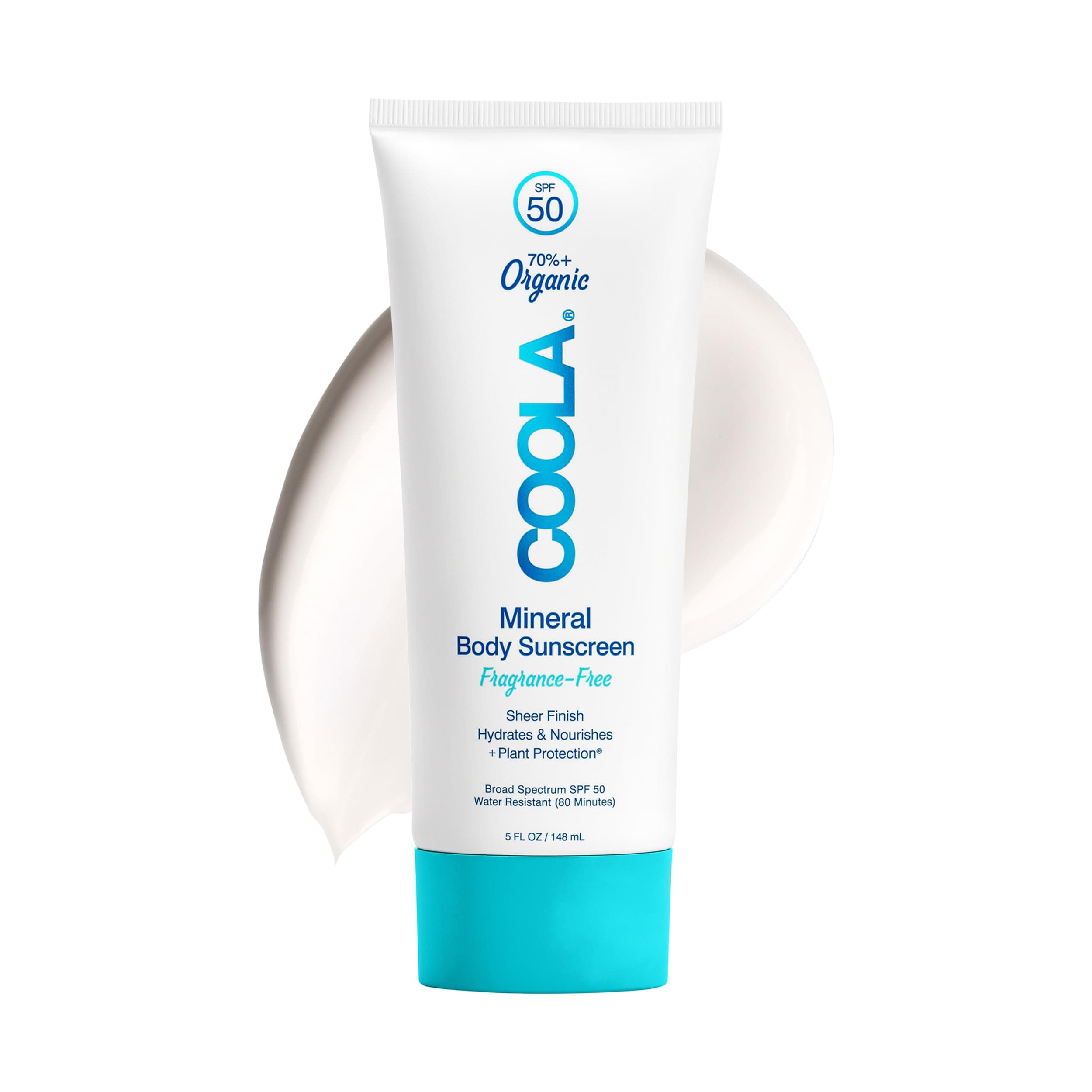 COOLA Organic Mineral Sunscreen Sunblock Body Lotion, Dermatologist Tested Skin Care for Daily Protection, Vegan and Gluten Free, 5 Fl Oz