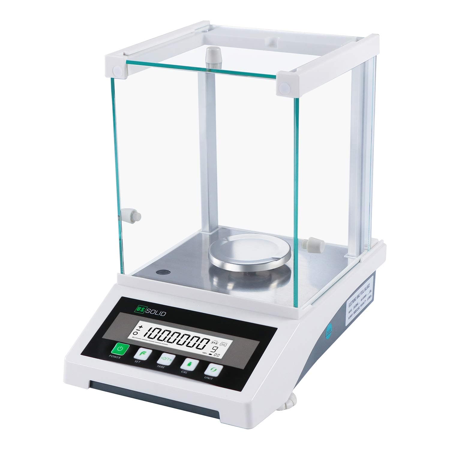 U.S. Solid 0.1 mg Analytical Balance, 120g x 0.1mg, 0.0001g Lab Science Electronic Balance, Electromagnetic Transducer