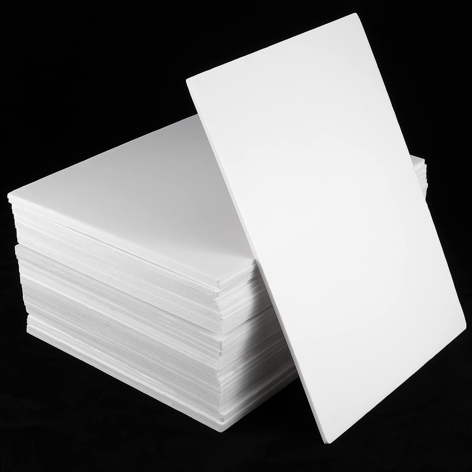 SHEUTSAN 50 Packs 11 x 14 x 1/8 Inches White Foam Board, 350 x 280mm Foam Core Backing Boards Mat Board Center for Photo Backdrop Board Wedding Signs Home Office Decoration DIY Crafts