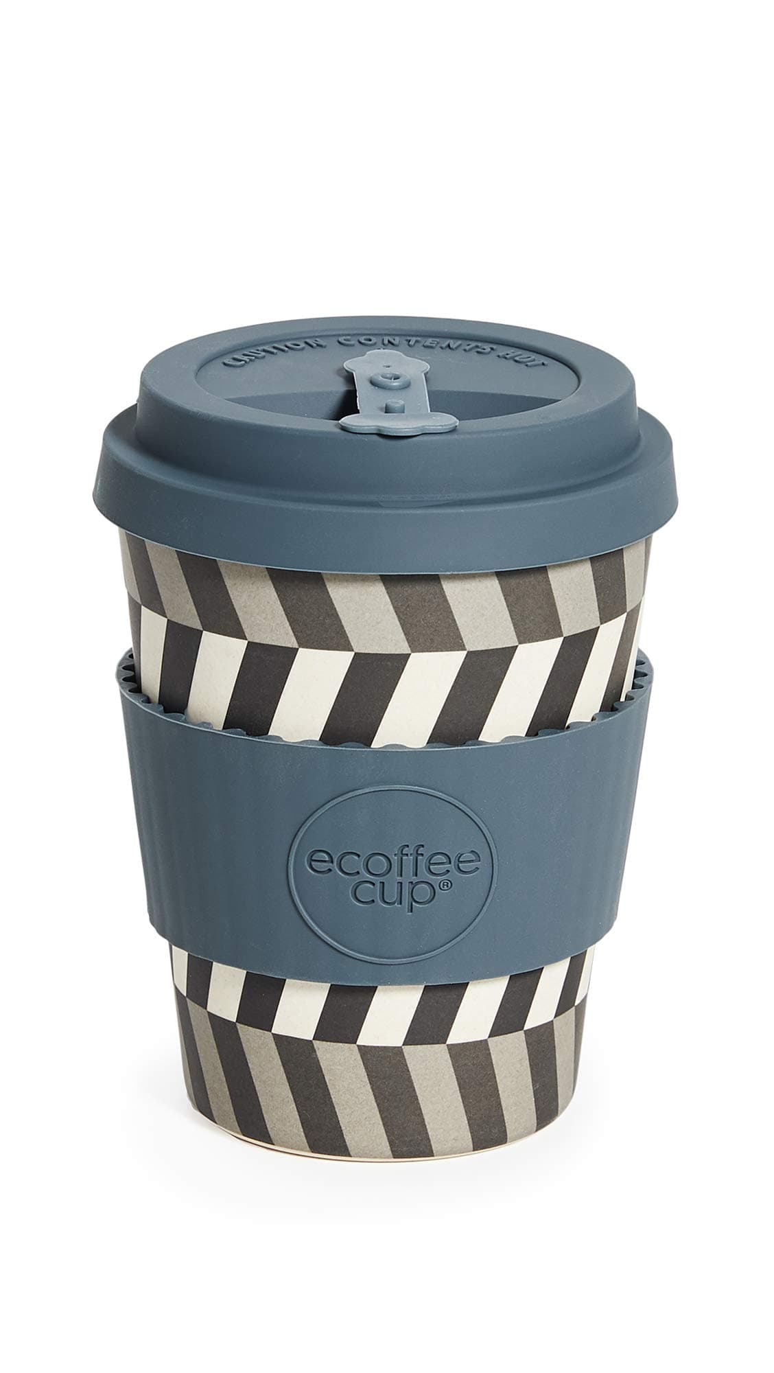 Shopbop @Home 12oz Reusable Coffee Cup, Look Into My Eyes, Print, Blue, Grey, One Size