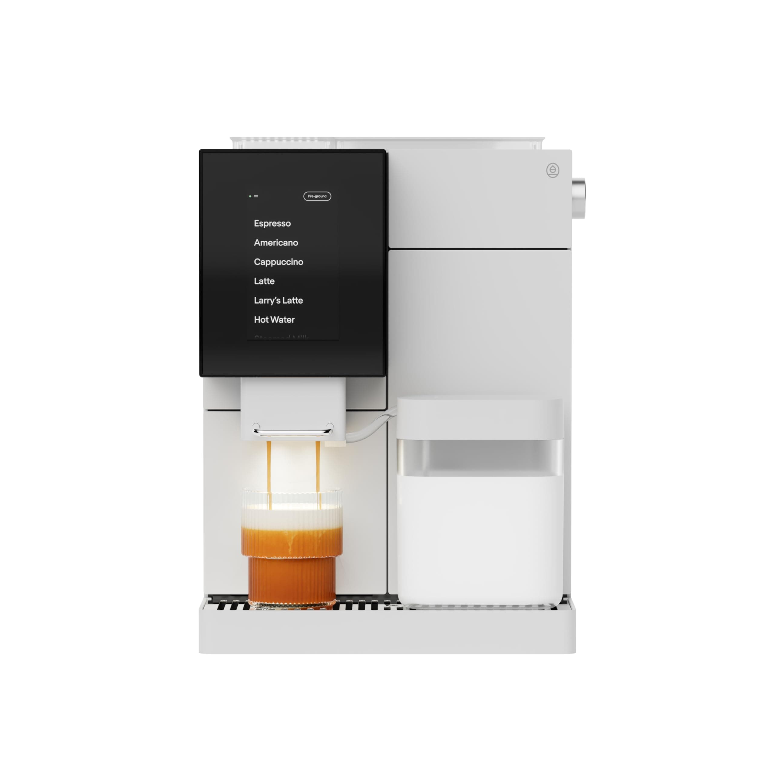 Super Automatic Espresso Machine - App-Enabled Coffee Machine - Auto Wake & Sleep - All Milk Types - Roaster-Approved Espresso Settings - Cappuccino Machines for Home - White TK-02