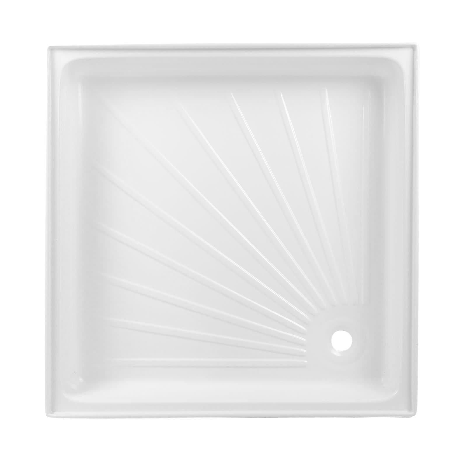 Reimo Tent TechnologyShower Tray, White ABS Plastic, 60 x 60 x 10 cm, Extra High Side Walls, 990 g