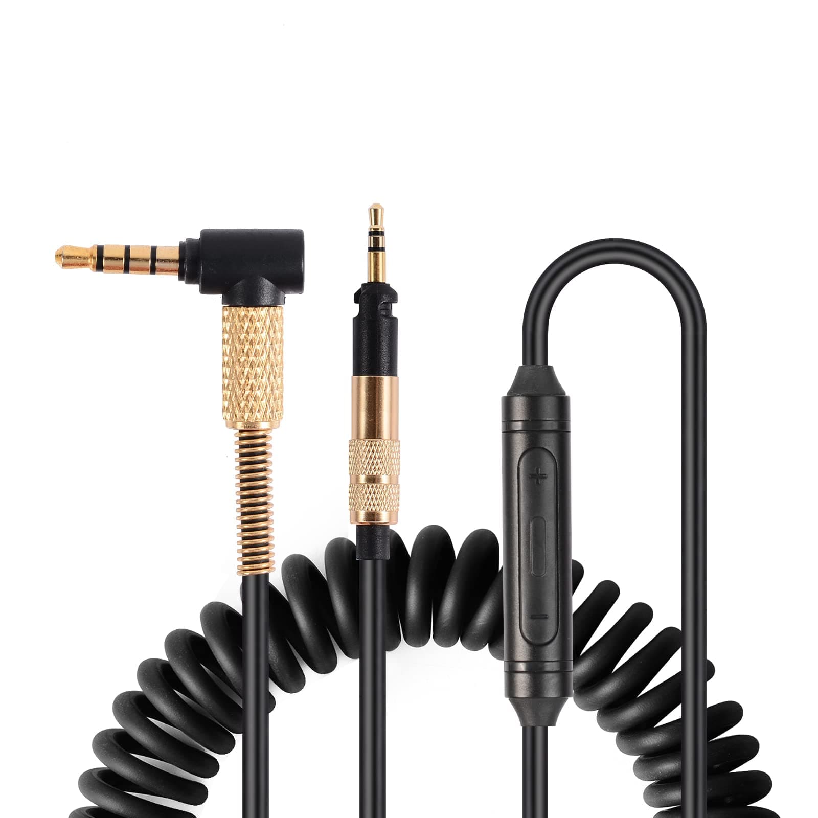 Tiandirenhe for Sennheiser HD598 HD558 HD518 HD579 HD599 HD569 Headphones, Upgraded Flexible Audio Cable Replacement, Headset Cable with Mic & Volume Control, Cable Extension 3.5 Interface