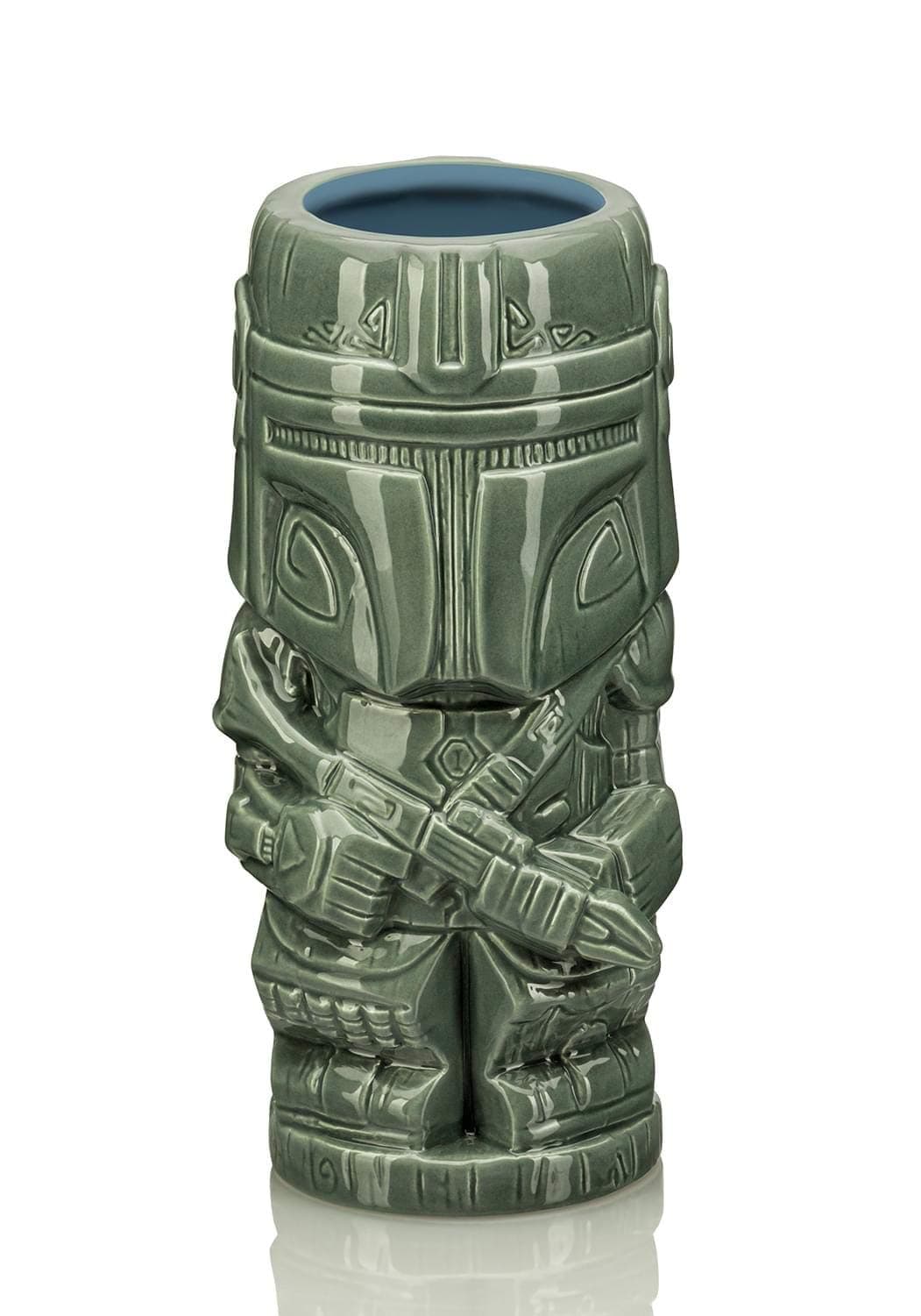 Star Wars: The Mandalorian Mando Din Djarin Bounty Hunter Tiki Mug | Official Star Wars: The Mandalorian Collectible Tiki Style Ceramic Cup | Holds 20 Ounces