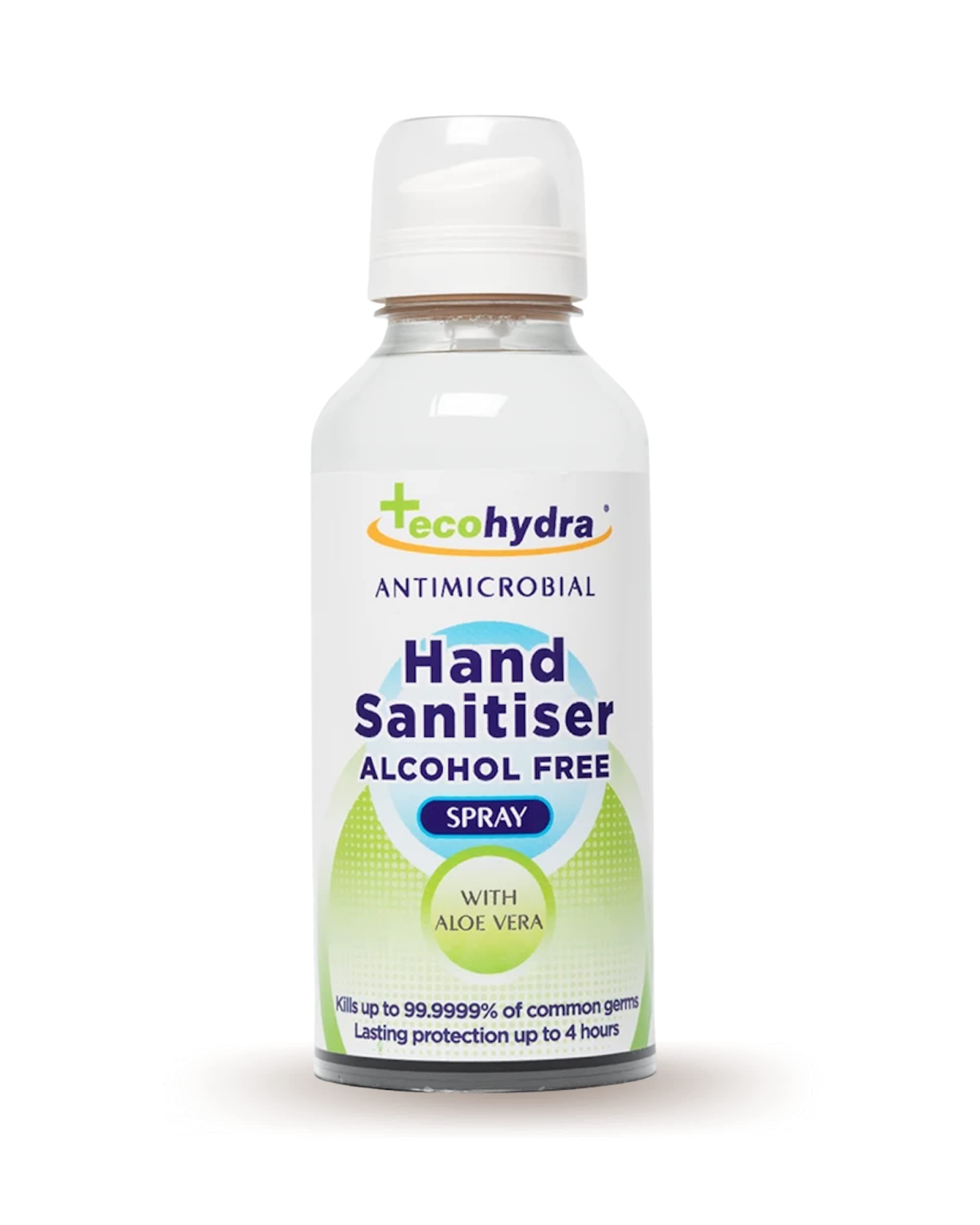 100ml Hand Sanitiser Spray by EcoHydra • Alcohol Free • Child Friendly • Travel Sanitiser • NHS Supplier, Endorsed by Allergy UK • Kills up to 99.9999% of Bacteria & Viruses • Kind To Skin, Unscented