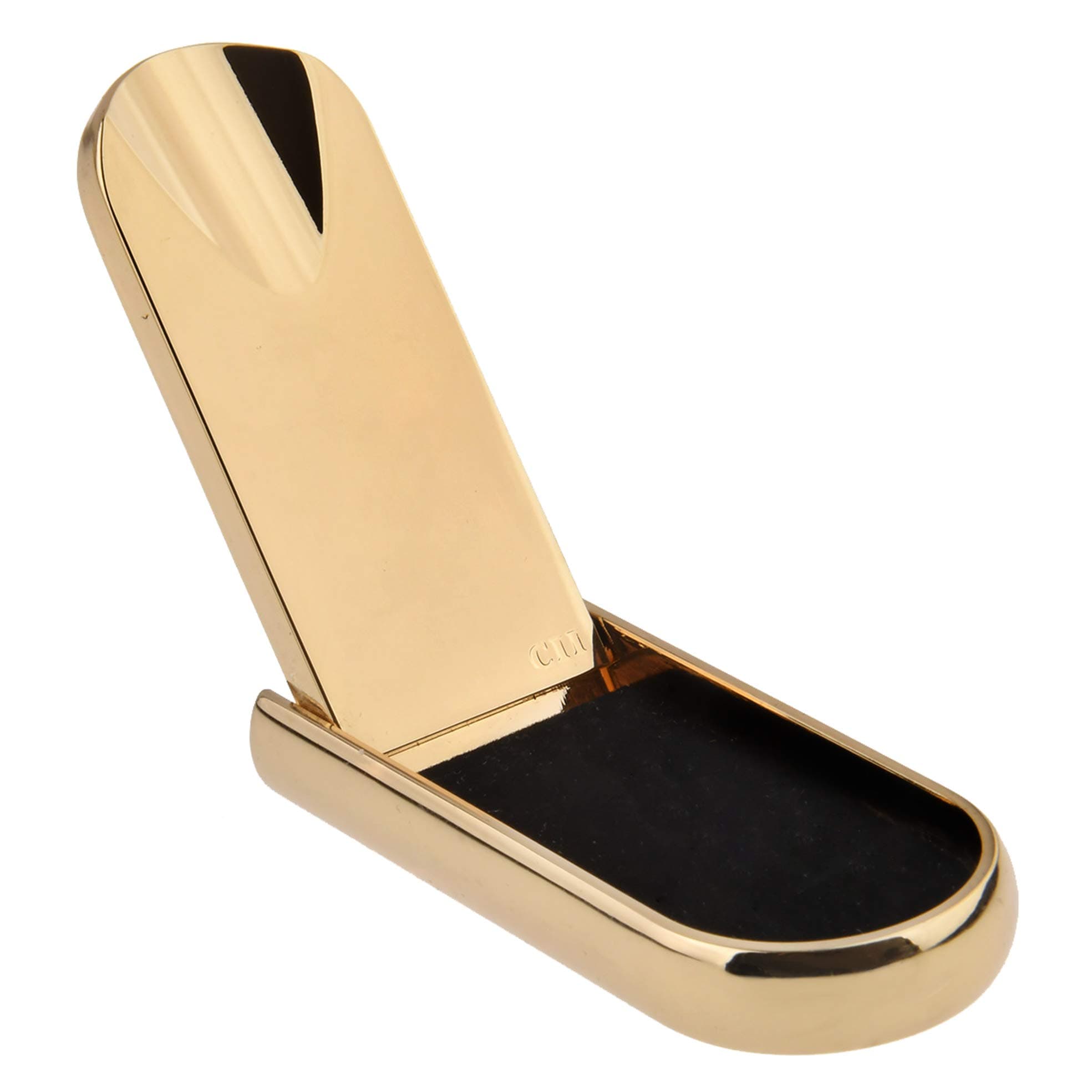 Decorative Pipe Stand/Rack/Holder/Display Made of Stainless Steel, for 1 Pipe, Foldable, Colour: Golden, Mod. 11922-02