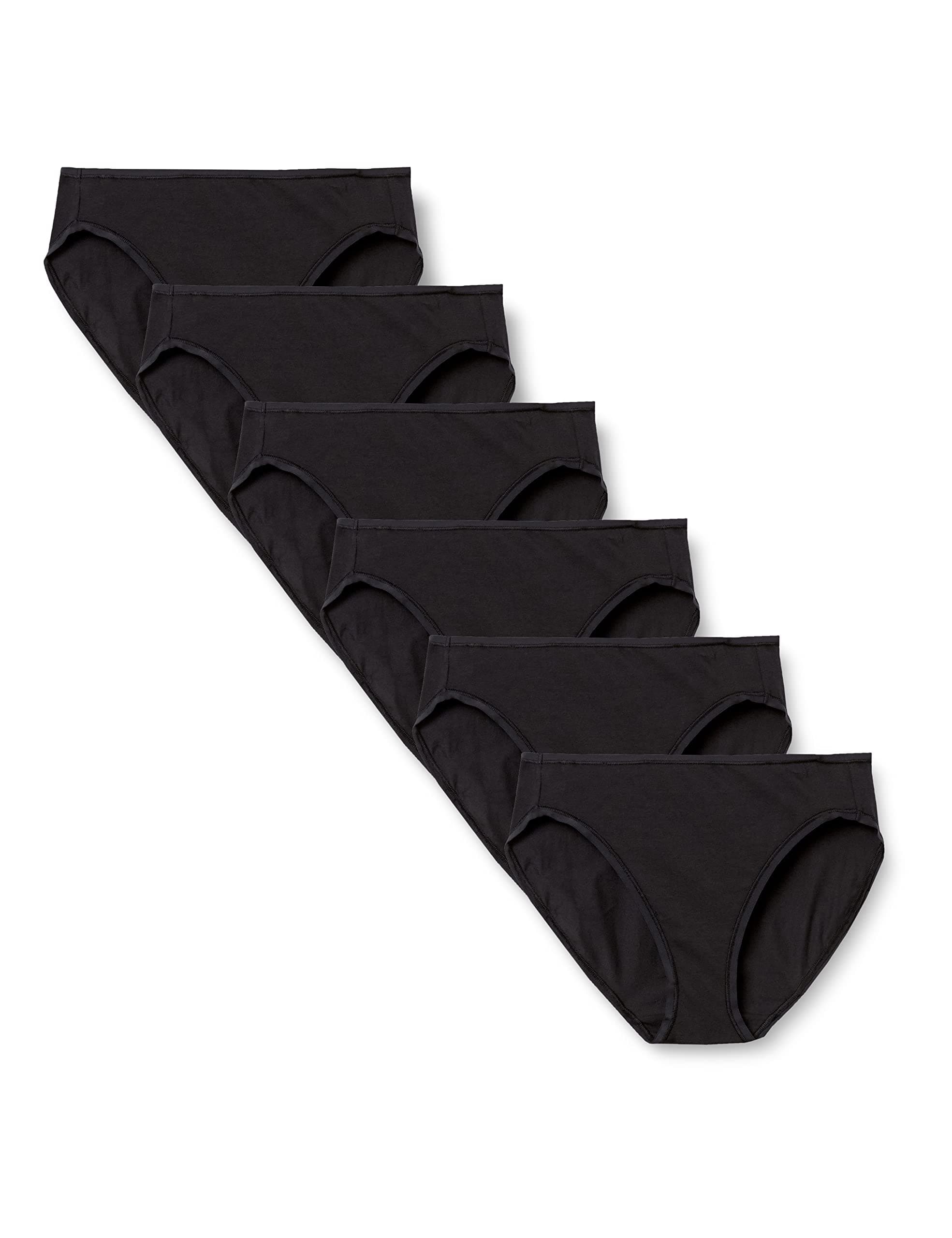 Women's Cotton High-Leg Breathable Brief Underwear (Available in Plus Size), Multipacks