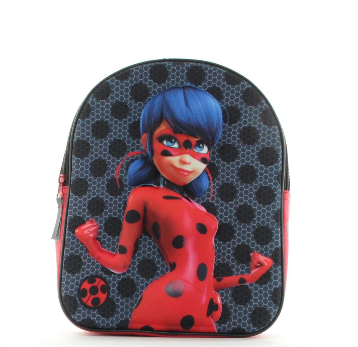 Vadobag Baby_Girl's Miraculous Time to Transform 3D Backpack, Black red, 31,6 x 25 x 12 cm
