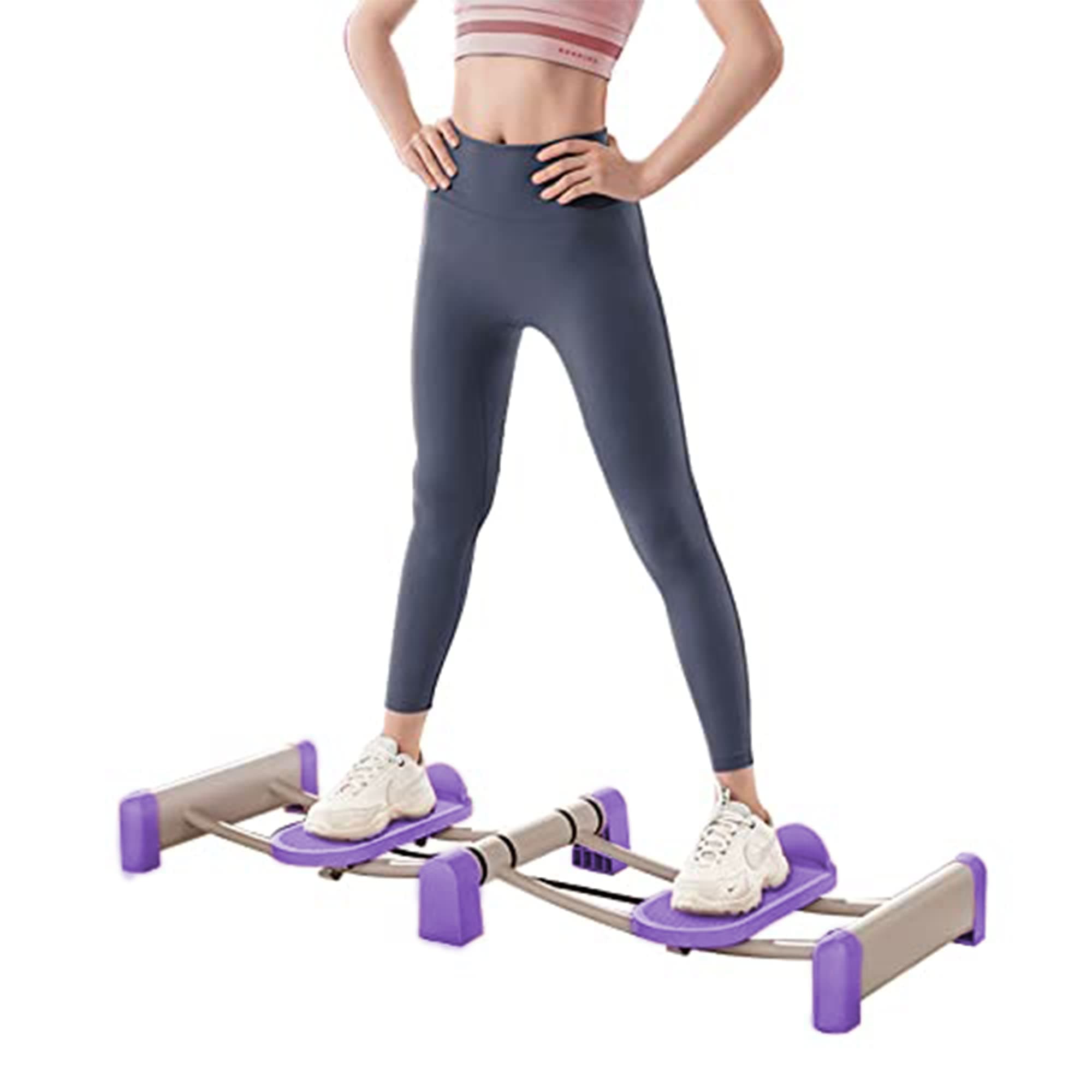 COROID Home Workouts Cardio Trainer Machine, Whole Body Workout Equipment for Leg, Thighs, Buttocks Shaper, Lower Body Muscle Exerciser Home Gym Equipment(Leg Master Machine) (Purple) (Leg Master)