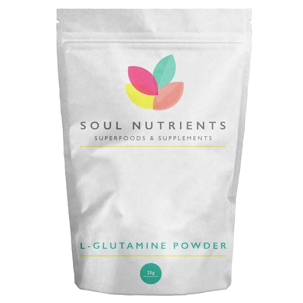L-Glutamine Powder 25g Liver Support Protein Supplement Repair and New Tissue Production by Soul Nutrients