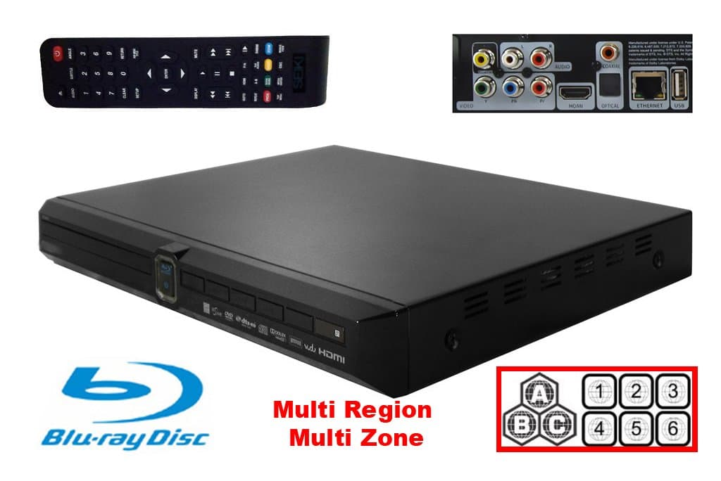 Seiki Multi Region BluRay DVD Player (120 - 240 V)