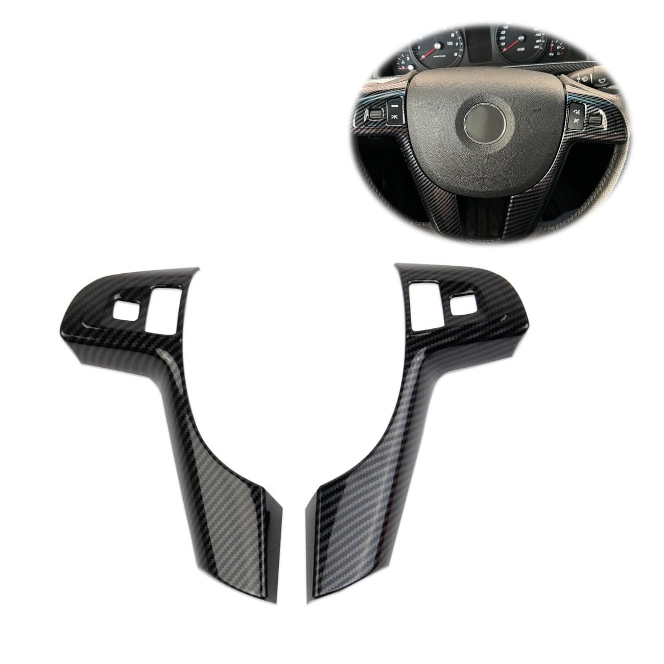 Carbon Fiber Style Interior Steering Wheel Cover Trim Accessories for Pontiac G8
