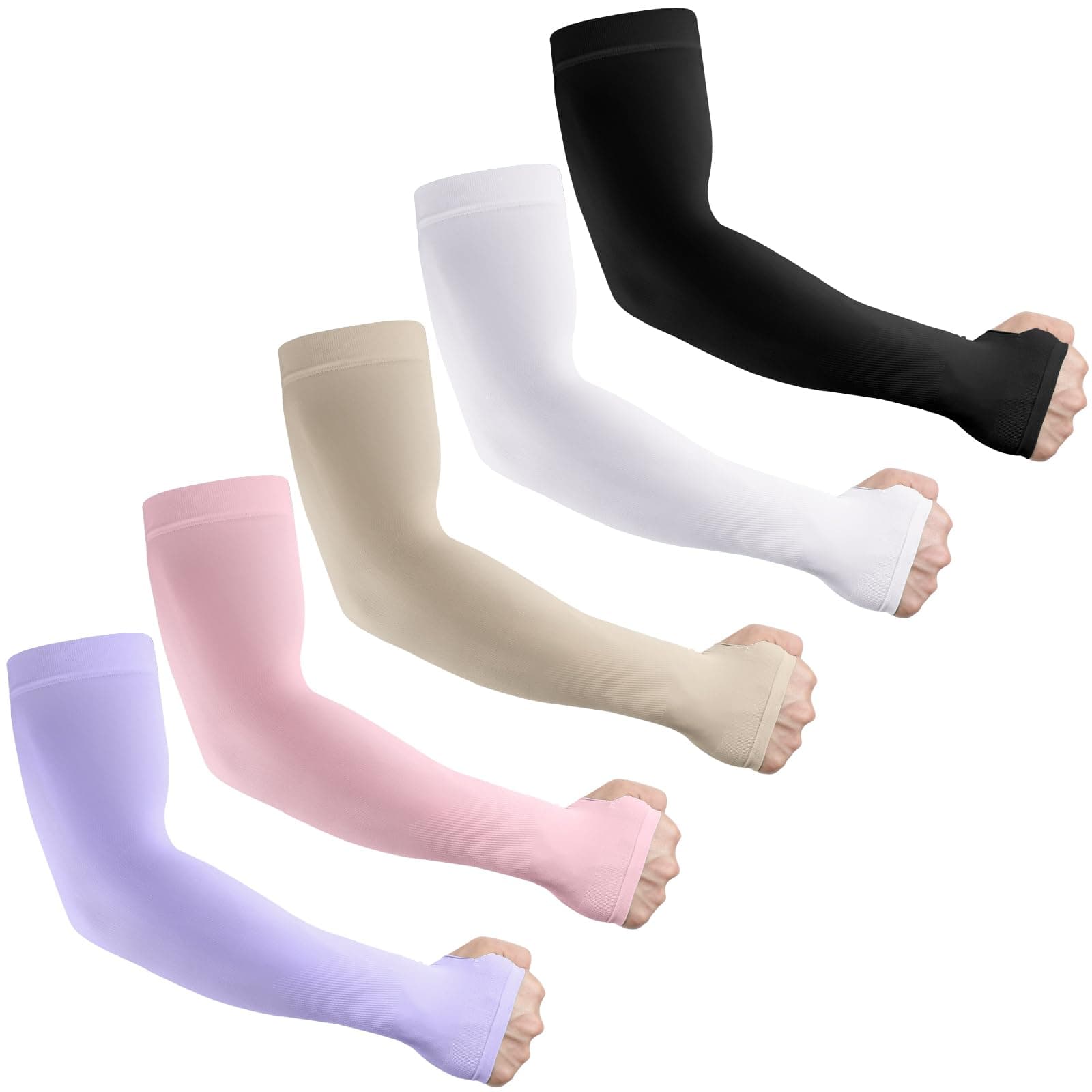 Sun Protection Cooling Arm Sleeves for Men &Women,Compression Sleeves for Football, Golf & Volleyball