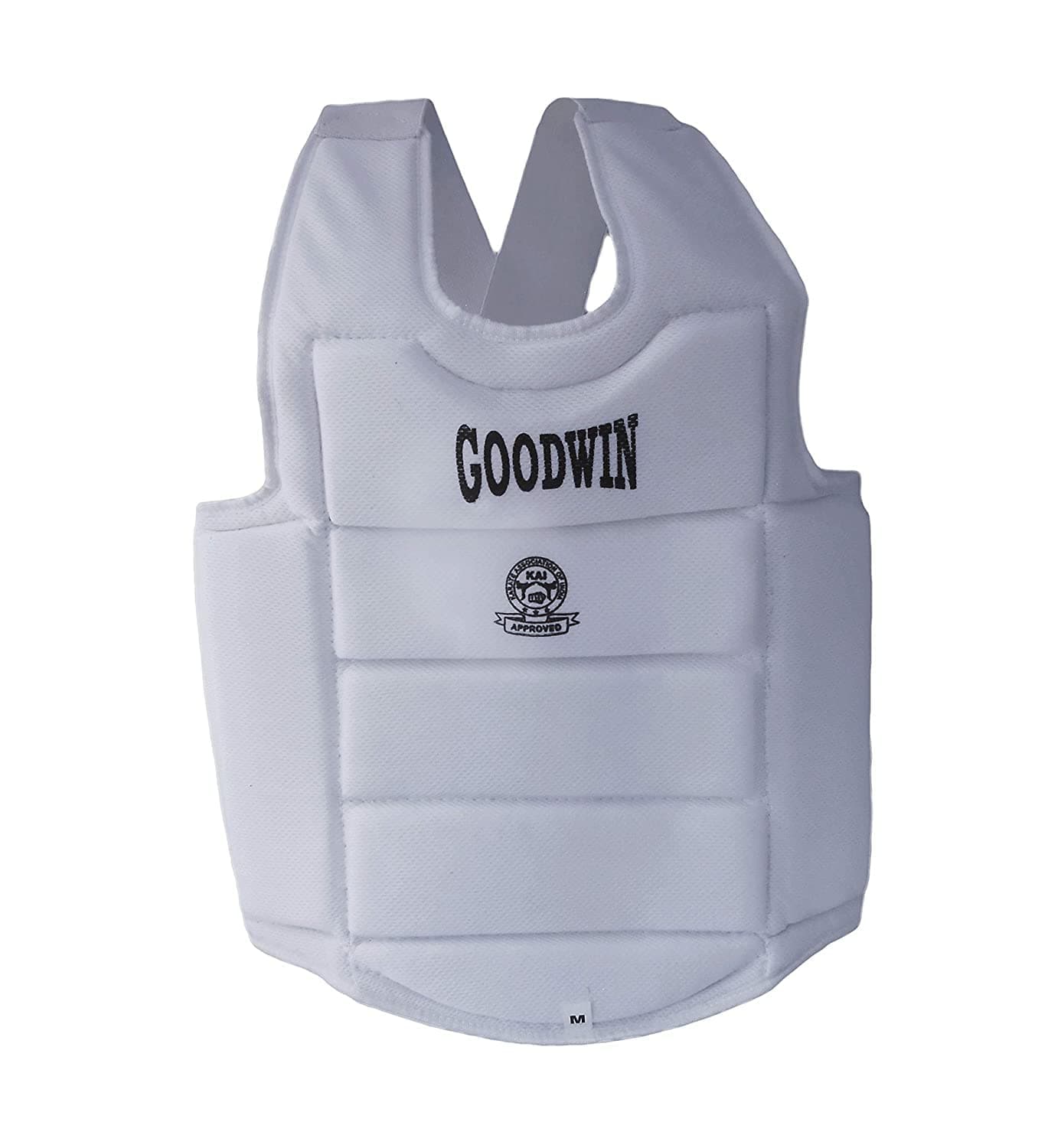 Kai Approved Goodwin Taekwondo, Karate, Judo and Boxing Kickboxing Chest Guard for Training Practice, Off White (Small)