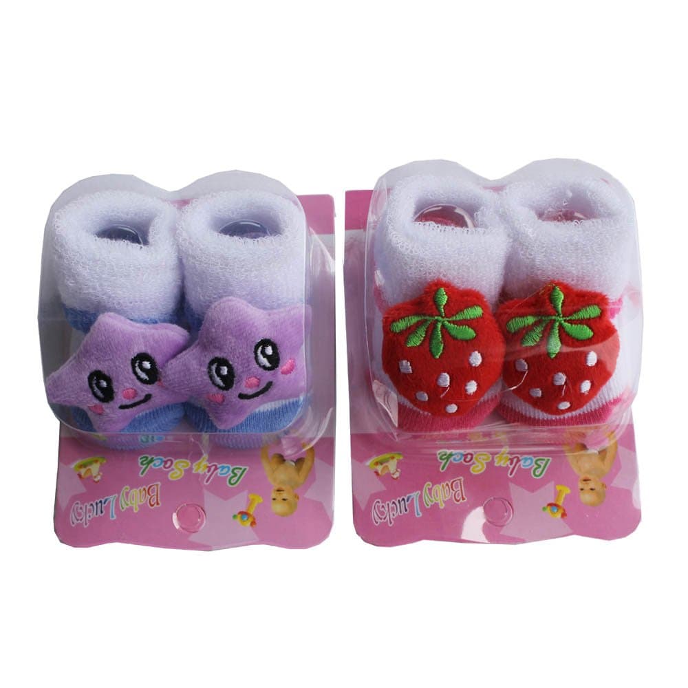 My Angel Baby Socks Cum Shoes - 2 Pair Set