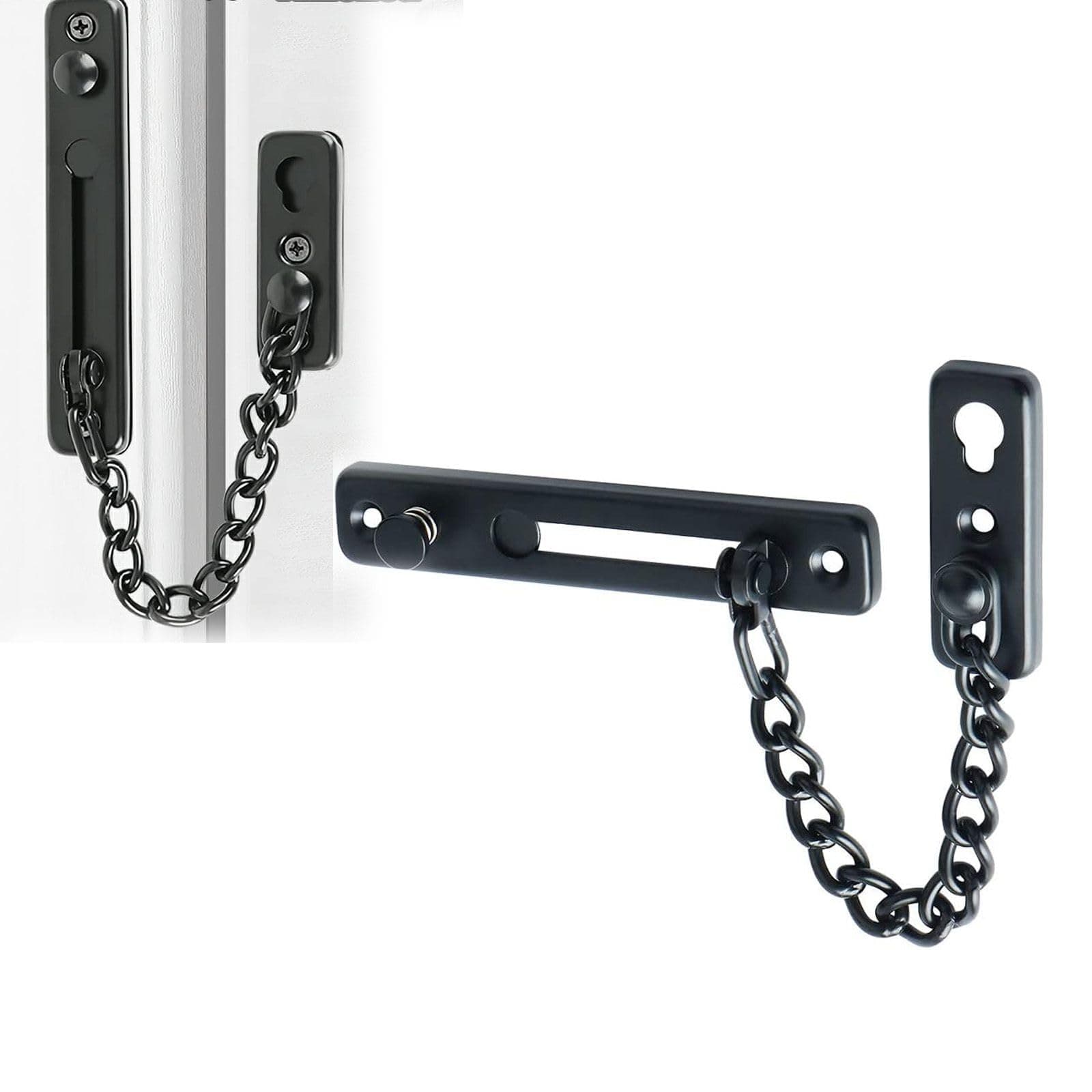 Azonee Door Chain Lock - Stainless Steel Security Latch, Heavy Duty Slide Chain Guard for Home, Apartment, Bedroom