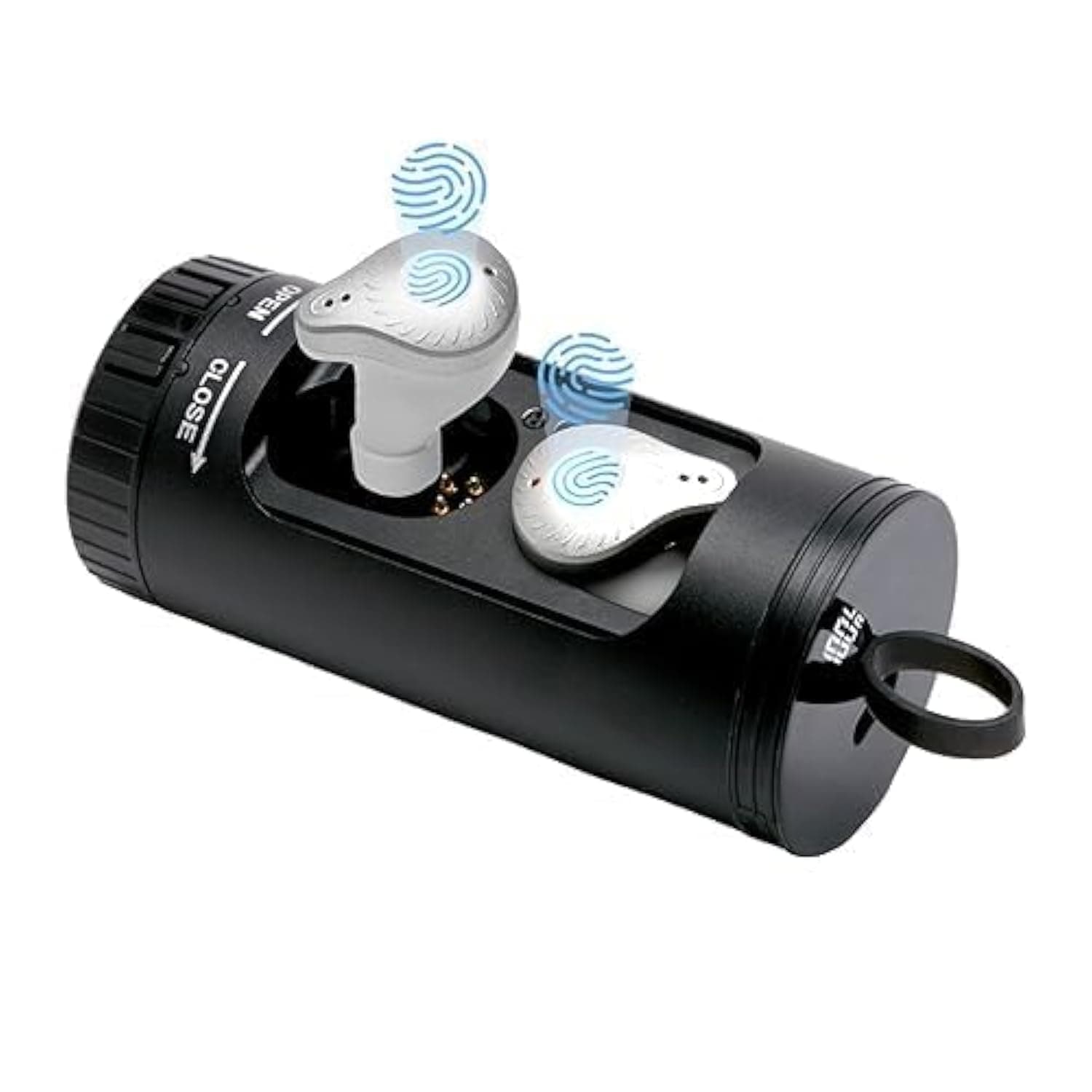 TDOO In Ear Headphones, Bluetooth Earphones, Big Bass True Wireless Earbuds, AI Clear Calls, Bluetooth, 30H Playtime - silver-white